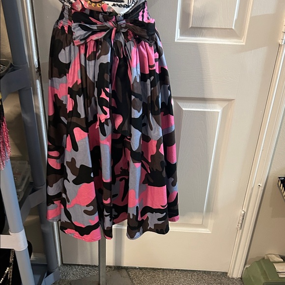 Camouflage Pink, Gray and Black Maxi Skirt! - Picture 7 of 16